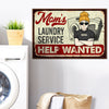 Mom's Laundry Service Help Wanted - Gift For Mom, Personalized Horizontal Poster