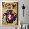 I Welcome Water, Earth, Fire And Air - Personalized Vertical Poster, Halloween Ideas.