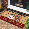 Keep Door Closed - 4th Of July Funny Personalized Pet Decorative Mat (Cat & Dog)