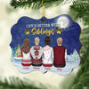 Life Is Better With Family - Personalized Custom Benelux Shaped Wood Christmas Ornament