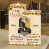 To My Bestie - You Won't Have To Face Problems Alone - Personalized Candle Holder