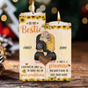 To My Bestie - You Won't Have To Face Problems Alone - Personalized Candle Holder