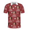 Custom Photo Besides Chocolate, You're My Favorite - Couple Personalized Custom All Over Print Polo Shirt - Father's Day, Gift For Husband Wife, Anniversary