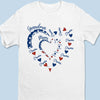 Custom American Flag Unisex T-shirt, Hoodie, Sweatshirt - Personalized 4th Of July Gifts For Mom, Grandma - Being Grandma Mom Makes My Life Complete