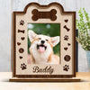 Custom Photo Our Pets Are Our Family - Dog & Cat Personalized Custom Shaped 2-Layered Wooden Plaque With Flat Stand - House Warming Gift For Pet Owners, Pet Lovers