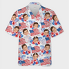 Custom Photo Our Family Has A Summer Vibe - Family Personalized Custom Unisex Tropical Hawaiian Aloha Shirt - Summer Vacation Gift, Gift For Family Members