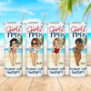 Girls Trip Cheaper Than Therapy - Bestie Personalized Custom Skinny Tumbler - Summer Vacation Gift, Birthday Pool Party Gift For Best Friends, BFF, Sisters
