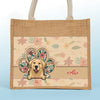 This Human Belongs To Me - Dog Personalized Custom Tote Gift Bags, Jute Tote Bags, Beach Bags - Gift For Pet Owners, Pet Lovers