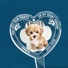 Custom Photo You Are Always An Angel In My Heart - Memorial Personalized Custom Stain Glass Style Acrylic Garden Stake - Sympathy Gift For Pet Owners, Pet Lovers