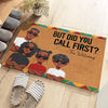 Time Together As A Family Is A Gift - Family Personalized Custom Home Decor Decorative Mat - House Warming Gift For Family Members