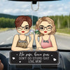 Drive Safe And Have Fun - Family Personalized Custom Car Ornament - Acrylic Custom Shaped - Gift For Mom, Daughter, Son