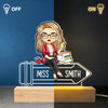 Teaching Fills My Heart - Teacher Personalized Custom Shaped 3D LED Light - Gift For Teacher