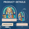Queen Of The Classroom - Teacher Personalized Custom Shaped 3D LED Light - Gift For Teacher
