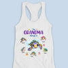 This Grandma Belongs To - Family Personalized Custom Racer Back Tank Top - Gift For Mom, Grandma