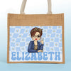 And So The Adventure Begins - Bestie Personalized Custom Tote Gift Bags, Jute Tote Bags, Beach Bags - Gift For Best Friends, BFF, Sisters