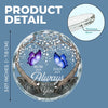 We're Always With You - Memorial Personalized Custom Circle Glass Ornament - Sympathy Gift For Family Members