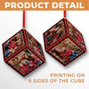 Custom Photo It's The Most Beautiful Time Of The Year - Family Personalized Custom Wooden Cube Ornament - Christmas Gift For Family Members