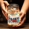 Family Is A Little World Created By Love - Family Personalized Custom Mason Jar Light - Gift For Siblings, Brothers, Sisters