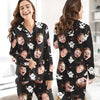 Custom Photo The Spooky Dangers Lurking Around The Corner - Family Personalized Custom Pajamas - Halloween Gift For Family Members
