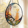 Much Loved Never Forgotten - Memorial Personalized Custom Stained Glass Window Hanging Suncatcher - Sympathy Gift For Pet Owners, Pet Lovers