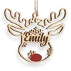 Love The Giver More Than The Gift - Family Personalized Custom Ornament - Wood Custom Shaped - Christmas Gift For Family Members