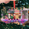 Keeping Each Other Sane - Bestie Personalized Custom Benelux Glass Ornament - Christmas Gift For Best Friends, BFF, Sisters