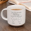 The Love Between Siblings - Family Personalized Custom Pottery Mug - Gift For Siblings, Brothers, Sisters