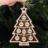 Blessings To Our Family This Holiday Season - Family Personalized Custom Shaped 2 Layered Wood Christmas Ornament - Christmas Gift For Family Members