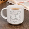 Our Friendship Knows No Distance - Bestie Personalized Custom Pottery Mug - Gift For Best Friends, BFF, Sisters