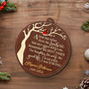 A Limb Has Fallen - Memorial Personalized Custom Leather Ornament - Sympathy Gift, Christmas Gift For Family Members