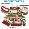 Custom Photo We Whisker You A Merry Christmas! - Dog & Cat Personalized Custom Ugly Sweatshirt - Unisex Wool Jumper - Christmas Gift For Pet Owners, Pet Lovers