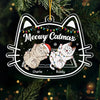 Paws And Reflect On The Joy Of The Holiday Season - Cat Personalized Custom Ornament - Acrylic Custom Shaped - Christmas Gift For Pet Owners, Pet Lovers