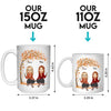 Thank You For Being My Unbiological Sister - Besties Personalized Custom Mug - Autumn Fall Gift For Best Friends, BFF, Sisters