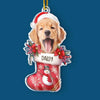 Custom Photo The Best Gift Under The Tree Is My Adorable Fur Baby - Dog & Cat Personalized Custom Ornament - Acrylic Custom Shaped - Christmas Gift For Pet Owners, Pet Lovers