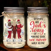 There's No Greater Joy Than Being In The Presence Of Friends - Bestie Personalized Custom Mason Jar Light - Christmas Gift For Best Friends, BFF, Sisters