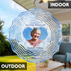 Custom Photo Too Well Loved To Ever Be Forgotten - Memorial Personalized Custom Wind Spinner - Sympathy Gift For Family Members