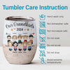 Our Grandkids - Family Personalized Custom Wine Tumbler - Christmas Gift For Family Members