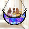 A Friend Is A Gift You Give Yourself - Bestie Personalized Window Hanging Suncatcher - Christmas Gift For Best Friends, BFF, Sisters