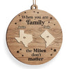 Distance Cannot Weaken The Bonds Of Family - Family Personalized Custom Ornament - Wood Custom Shaped - Christmas Gift For Family Members