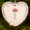 A Sister Is A Blossom In The Garden Of Life - Bestie Personalized Custom Ornament - Wood Custom Shaped - Christmas Gift For Best Friends, BFF, Sisters