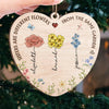 A Sister Is A Blossom In The Garden Of Life - Bestie Personalized Custom Ornament - Wood Custom Shaped - Christmas Gift For Best Friends, BFF, Sisters