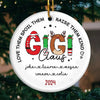 Love Them, Spoil Them, Raise Them Kind - Family Personalized Custom Ornament - Ceramic Round Shaped - Christmas Gift For Mom, Grandma