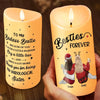 Thank You For Being My Unbiological Sistas - Bestie Personalized Custom LED Candle - Christmas Gift For Best Friends, BFF, Sisters