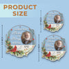 Custom Photo You Never Walk Alone - Memorial Personalized Custom Ornament - Acrylic Custom Shaped - Sympathy Gift, Christmas Gift For Family Members