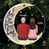 I Love You To The Moon And Back - Family Personalized Custom Ornament - Acrylic Custom Shaped - Christmas Gift For Grandma, Grandpa