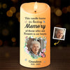 Custom Photo You Left A Beautiful Legacy - Memorial Personalized Custom LED Candle - Sympathy Gift, Christmas Gift For Family Members