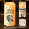 Custom Photo You Left A Beautiful Legacy - Memorial Personalized Custom LED Candle - Sympathy Gift, Christmas Gift For Family Members