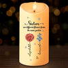 Sisters Are Different Flowers From The Same Garden - Bestie Personalized Custom LED Candle - Christmas Gift For Best Friends, BFF, Sisters