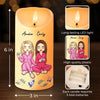 True Friendship Transcends Distance And Time - Bestie Personalized Custom LED Candle - Christmas Gift For Best Friends, BFF, Sisters