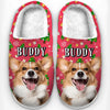 Custom Photo Cozy Feet And Happy Hearts Make The Best Memories Together - Dog & Cat Personalized Custom Fluffy Slippers - Christmas Gift For Pet Owners, Pet Lovers